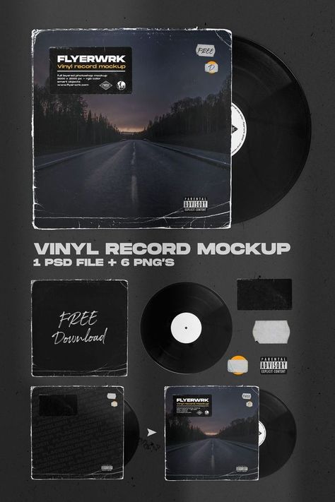 Record Template, Graphic Design Mockup, Vinyl Aesthetic, Desain Editorial, Texture Graphic Design, Album Art Design, Cover Art Design, Promotional Design, Album Cover Design