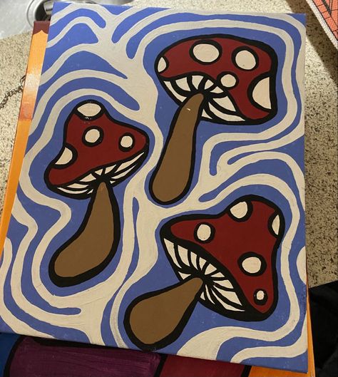 Sketchbook Aesthetic, Aesthetic Drawings, How To Style Cargo Pants, Style Cargo Pants, Trippy Painting, Posca Art, Hippie Painting, Easy Canvas, Simple Canvas Paintings