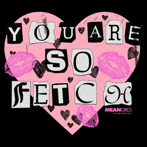 Get in the Valentine's Day mood with this officially licensed Men's Black Mean Girls You Are So Fetch Tee! Featuring the Mean Girls movie quote "You Are So Fetch" in cut-out letters with a big pink heart, you are sure to attract all the Mean Girls fans and maybe even snag a cute Valentine! Dress in style this season with this new graphic tee! Enjoy comfort and fashion at the same time with this unique Men's graphic T Shirt from Mean Girls. Strut your stuff with this stylish new Valentine's Day Men's Tee Shirt that is perfect for every occasion! Find the perfect fit for you! Check out size charts for more information. Made from the highest quality materials on first-class digital direct-to-garment printers. *This item is made to order please consider this when ordering multiple sizes.* Prin Mean Girls Valentines, Mean Girls Humor, Mean Girls Shirts, Mean Girls Movie, Valentines Surprise, Cut Out Letters, Valentine's Ideas, Scrapbook Printing, So Fetch