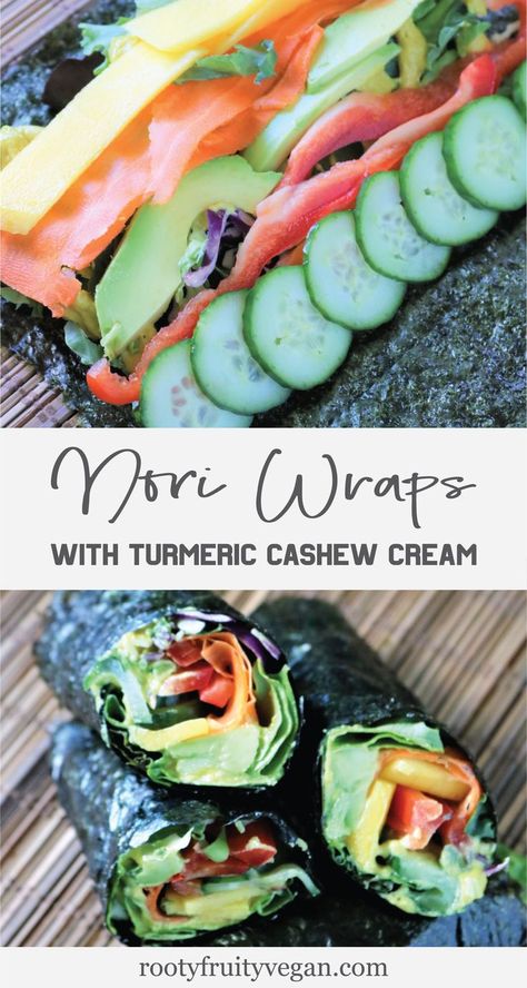 Nori Wraps, Raw Vegan Recipes Easy, Carrot Lox, Raw Vegan Dinners, Eat More Vegetables, Plant Based Recipe, 2023 Food, Vegan Sandwiches, Raw Vegan Diet