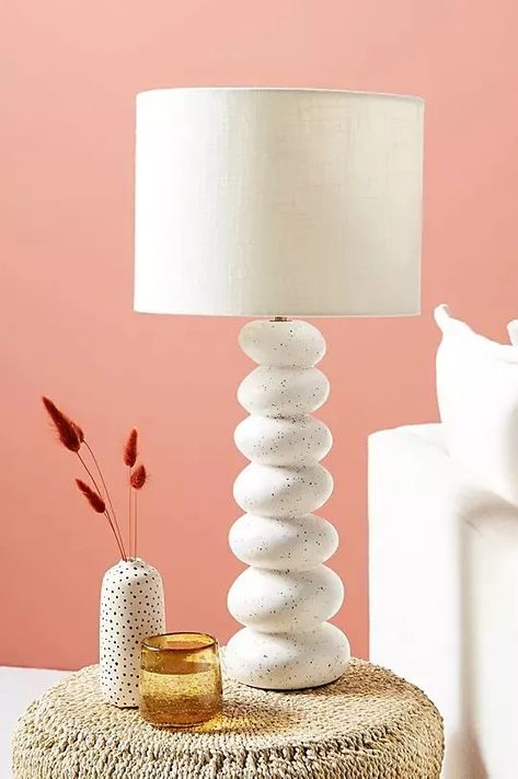 27 Best Table Lamps and Bedside Lamps of 2021 | Architectural Digest Geometric Lamp, Unique Table Lamps, Pretty Tables, Contemporary Table Lamps, Unique Table, Ceramic Base, Pink Decor, Unique Ceramics, Ceramic Table Lamps