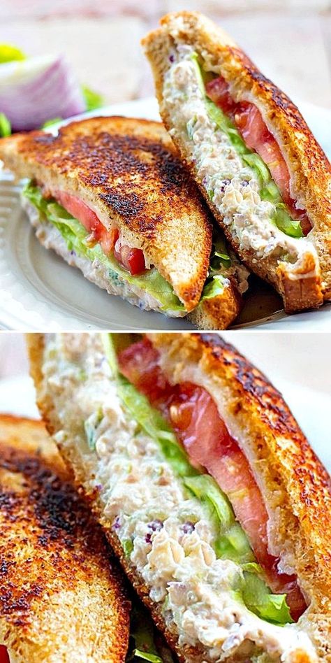 Chicken Melt Sandwich Recipes, Chicken Salad Melt, Chicken Melt Sandwich, Chicken Melts, Best Sandwich Recipes, Gourmet Sandwiches, Chicken Sandwich Recipes, Sandwich Ingredients, Sandwich Ideas