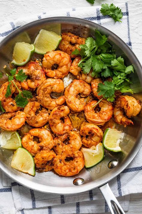 Chili Lime Shrimp Lime Shrimp Recipes, Feel Good Foodie, Chili Lime Shrimp, Vegetarian Dinner Recipes, Cilantro Lime Shrimp, Lime Shrimp, Shrimp Recipes Easy, Marinade Recipes, Chili Lime