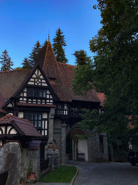 #sinaia #romania #architecture #nature #travel Romanian Buildings, Romanian Revival Architecture, Romania House, Romania Scenery, Romanian Aesthetic, Romania Architecture, Romania Trip, Romania Aesthetic, Storm Witch