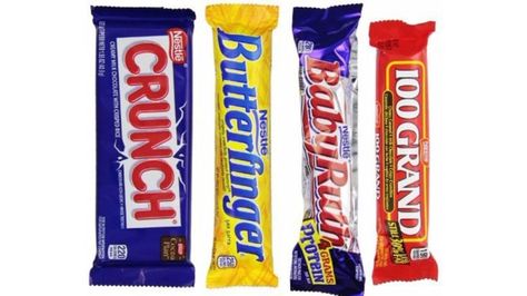 Say goodbye to Butterfingers, Crunch bars, Baby Ruths & more Nestle Crunch Bars, Candy Aisle, Cocoa Plant, Twix Chocolate, Nestle Crunch, American Candy, Folgers Coffee, Crunch Bars, Candy Quotes