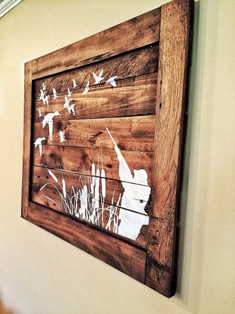 Home Decor #HomeDecor YAXQMDCE0VB7LTJOK4WNIVD5H Hunting Room, Hunting Art, Hunting Decor, Bohemian Living Rooms, Farmhouse Crafts, Modern Hippie, Duck Hunting, Cool Ideas, Boho Home