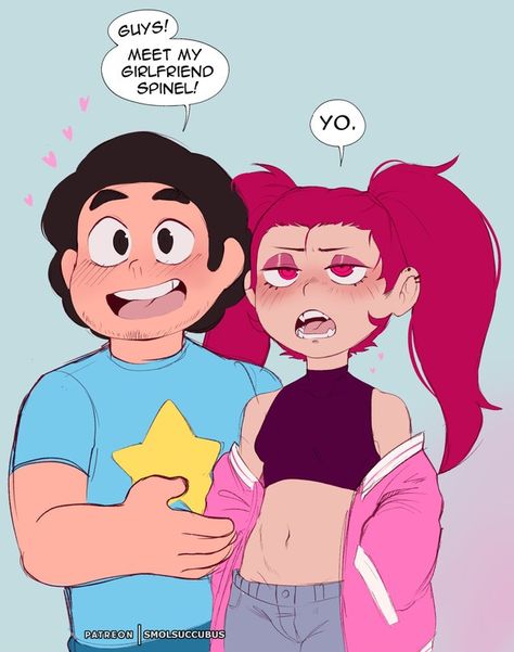 Two People, Steven Universe, Pink Hair, Universe, Hair, Pink