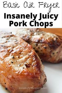 Gansey Aesthetic, Pork Loin Chops Recipes, Air Fry Pork Chops, Air Fryer Recipes Pork, Boneless Pork Chop Recipes, Air Fryer Pork, Air Fryer Pork Chops, Juicy Pork Chops, Air Fryer Oven Recipes