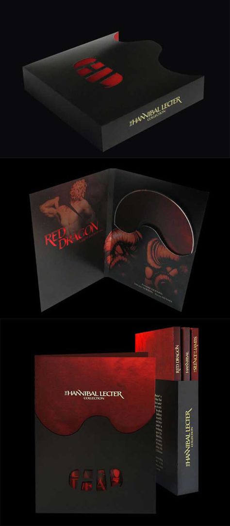 Hannibal Lector DVD package Dvd Packaging Design, Dvd Design, Album Packaging, Dvd Cover Design, Hannibal Lector, Dvd Packaging, Cd Idea, Cd Packaging, Cd Cover Design