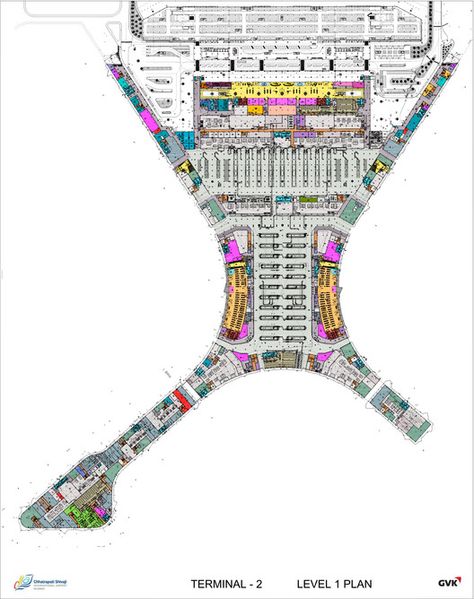 Chhatrapati Shivaji International Airport - Terminal 2,Level 1. Image courtesy SOM / © SOM / GVK, Mumbai International Airports Pvt. Ltd Chhatrapati Shivaji International Airport, Ikea Canopy, Canopy Architecture, Kids Canopy, Mumbai Airport, Canopy Bedroom, Baby Canopy, Backyard Canopy, Airport Terminal