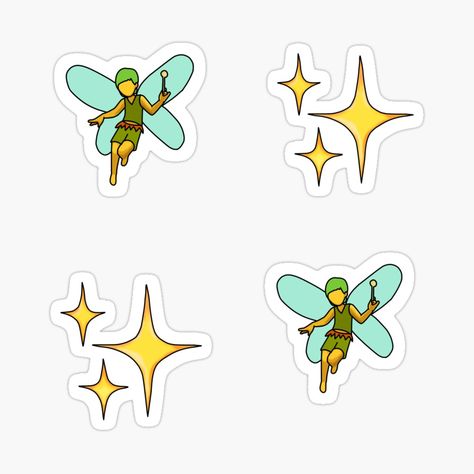 Get my art printed on awesome products. Support me at Redbubble #RBandME: https://www.redbubble.com/i/sticker/Star-and-Fairy-Emoji-Pack-by-beckahbrooks/57461076.EJUG5?asc=u Fairy Emoji, Fairy Stickers, Pretty Nails, My Art, Awesome Products, Independent Artist, Doodles, Art Prints, Disney Characters