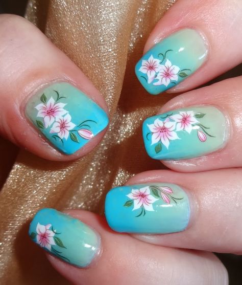 Lilly Nails Designs, Pedi Inspiration, Lilly Nails, Lily Nails, Mint Nails, Feather Nails, Nail Care Products, Nail Water Decals, Christmas Manicure