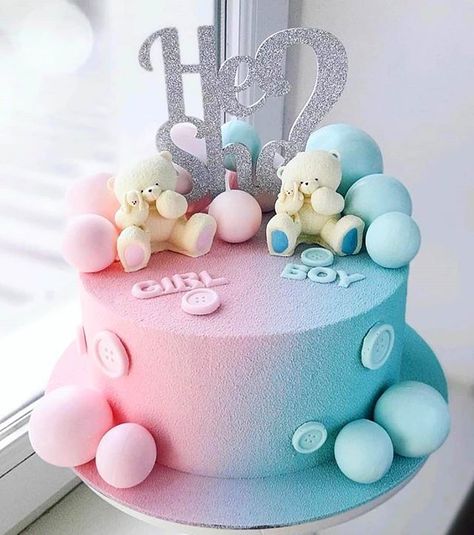 CAKENEST INDIA PRIVATE LIMITED в Instagram: «Baby Shower Cake 🤩🤩😍❤❤. . Cake By @buzueva_cake . . DM for Queries and Orders ❤️ Delivering PAN India 🇮🇳 . . . . Follow @cakenest.in 🌟 Follow…» Reveal Cake Ideas, Gender Reveal Cake Ideas, Baby Shower Gender Reveal Cake, Baby Reveal Cakes, Baby Shower Cake Designs, Baby Gender Reveal Party Decorations, Pregnancy Gender Reveal, Idee Babyshower, Gender Reveal Party Theme