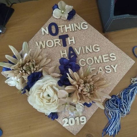 Graduation cap; Occupational Therapy Assistant; OTA grad; Nothing Worth Having Comes Easy Occupational Therapy Graduation Party Ideas, Ota Cap Decoration, Cota Graduation Cap, Ota Graduation Cap, Occupational Therapy Grad Cap, Occupational Therapy Cap Decoration, Ota Graduation Cap Ideas, Occupational Therapy Tattoo, Occupational Therapy Graduation Party