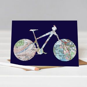 Bike Card, Craft Envelope, Bicycle Cards, Guy Cards, Outdoor Birthday, Gift Wraps, 40th Birthday Cards, 50th Birthday Cards, Fabric Cards