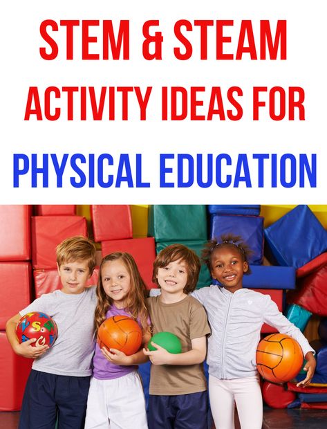 Whether you have been challenged to integrate STEM concepts into your PE class, your school is having a STEAM activity day/night or week, or you are looking to partner with Science and Math teachers in your school to enhance learning for your students – we have gathered up a few activities to inspire you! Physical Education Stem Activities, Stem Physical Education, Steam Day Activities, Steam Physical Education, Sports Themed Stem Activities, Fitness Stations For Middle School Pe, Sportsmanship Activities, Easy Stem Activities Elementary, Elementary Pe Games