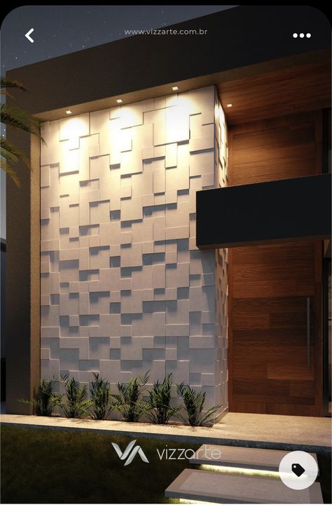 Elevation Tiles Outdoor Wall, 3d Stone Wall, Wall Cladding Designs, Cladding Texture, House Front Wall Design, Exterior Wall Panels, Modern Wall Paneling, Front Wall Design, Exterior Wall Cladding