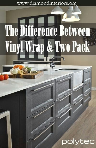 What is the difference between vinyl wrap and two pack? - Cabinetry finishes - Kitchen cabinets - Kitchen design ideas Vinyl Wrap Kitchen, Repainting Kitchen Cabinets, Bathroom Cabinet Colors, Flatpack Kitchen, Kitchen Wrap, Kitchen Vinyl, Diy Vinyl, Kitchen Upgrades, Diy Kitchen Cabinets