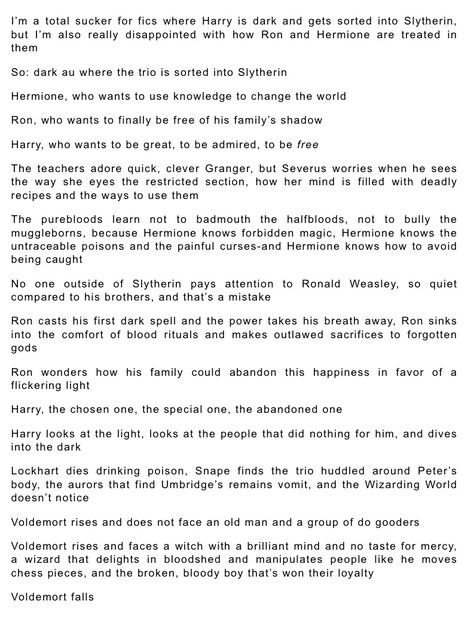 dark golden trio AU Slytherin Harry Au, Dark Golden Trio, Slytherin Harry Potter Au, Evil Harry Potter, Dark Harry Potter, Harry Potter Au, Dark Harry, Yer A Wizard Harry, Ron And Hermione