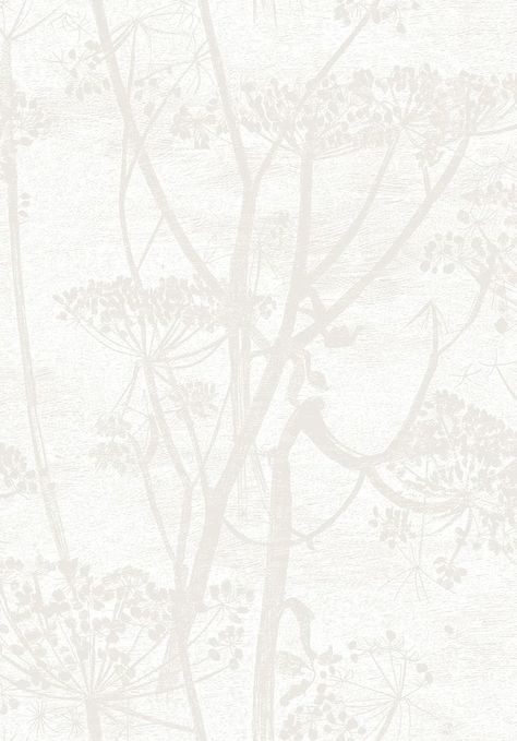 Flock Wallpaper, Stem Design, David Hicks, Floral Pattern Wallpaper, Cole And Son Wallpaper, Cow Parsley, White Chalk, Kelly Wearstler, Wallpaper Calculator