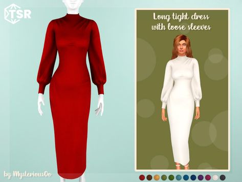 Long Tight Dress, Clare Siobhan, Sims4 Clothing, Sims 4 Clothing Sets, Ts4 Clothes, Clothes Cc, Cotton Short Dresses, Sims 4 Dresses, Look Formal