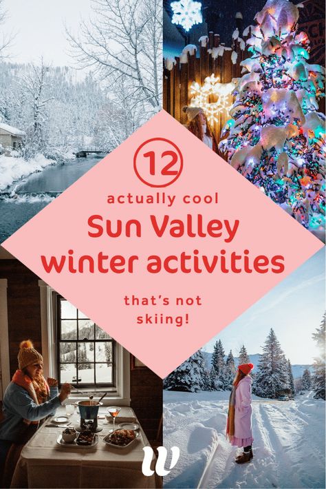 Sun Valley Idaho Winter Outfits, Sun Valley Idaho Winter, Idaho Winter, Winter Northern Lights, Ketchum Idaho, Idaho Travel, Cozy Bar, Sleigh Rides, Ski Trips