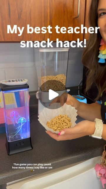 Kara Beth Wheeler on Instagram: "The cereal container is new to my classroom this year and I’m loving it!!! 🥣 Makes snack so much easier! #firstgrade #teacher #teachershare #teachersoftiktok #firstgradeteacher #comedyteacher #teacherlife #teacheramazonfinds #teacheramazonwishlist #teacherideas #classroommanagement #classroomideas #classroommanagementtips #classroomorganization #teachertips #teacherhack #amazonfinds #teachergram" Lunch Box Storage Ideas, Snack Hacks, Cereal Containers, Classroom Management Tips, Amazon Wishlist, My Classroom, Teacher Ideas, Teacher Hacks, Teacher Stuff