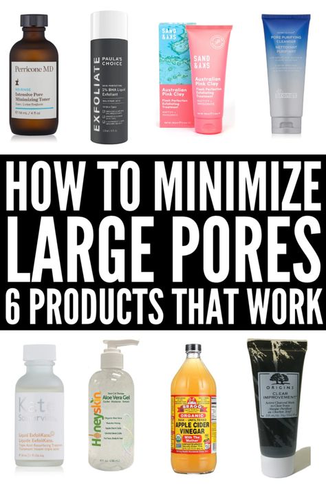 How to Get Rid of Large Pores on Your Face: 9 Tips and Products Large Pores On Nose, Get Rid Of Pores, Nose Pores, Drugstore Products, Face Pores, Smaller Pores, Natural Acne Remedies, Reduce Pores, Large Pores