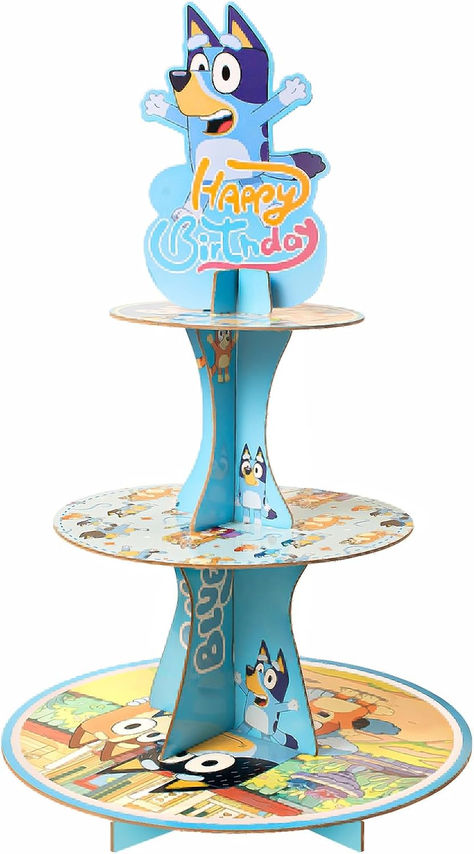 3-Tier Cupcake Stand, Cake Stand Holder, Tiered DIY Cupcake Stand Tower for Dessert Table Displays, Birthday Theme Party Favors Decoration, Floral Tea Party #ad #bluey #blueybirthdayparty #Blueyparty #bluey Diy Cupcake Stand, 3 Tier Cupcake Stand, Floral Tea Party, Party Cake Table, Bottle Gift Tags, Cupcake Tiers Stand, Diy Cupcake, Birthday Party Desserts, Party Dessert Table