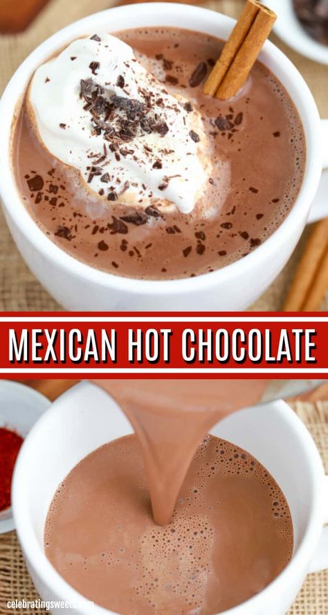 Horchata Hot Chocolate, Peruvian Hot Chocolate Recipe, How To Make Mexican Hot Chocolate, Home Made Hot Cocoa Recipes, Homemade Mexican Hot Chocolate, Ibarra Hot Chocolate Recipe, Authentic Mexican Hot Chocolate, Hotchocolate Homemade Recipe, Loaded Hot Chocolate