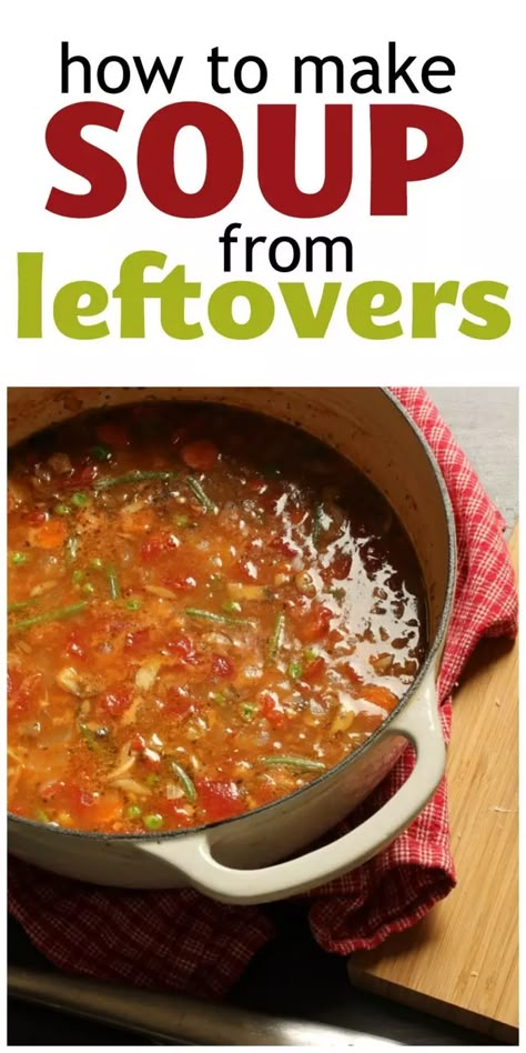 Soup From Leftovers, Meatloaf Soup, Leftover Beef Stew, Chili Bean Soup, Leftover Soup, Leftover Pot Roast, Boiled Dinner, Weekday Recipes, Meal Plan Template