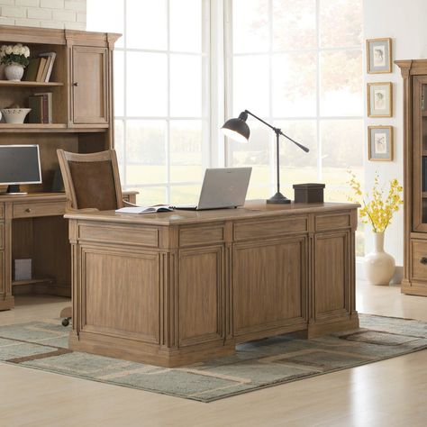 Boss Desk, Big Desks, Modesty Panel, Classic Office, Big Desk, Riverside Furniture, Best Desk, Office Desks, Executive Desk