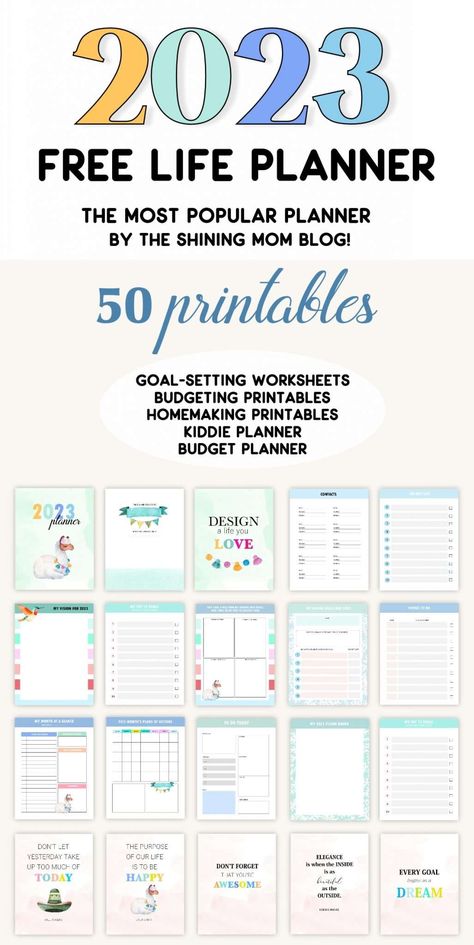 Life Planner Printables, Budget Planner Free, Free Planner Templates, Daily Planner Printables Free, Free Printable Planner, 2023 Planner, Pdf Planner, Budget Planner Template, Daily Planner Pages