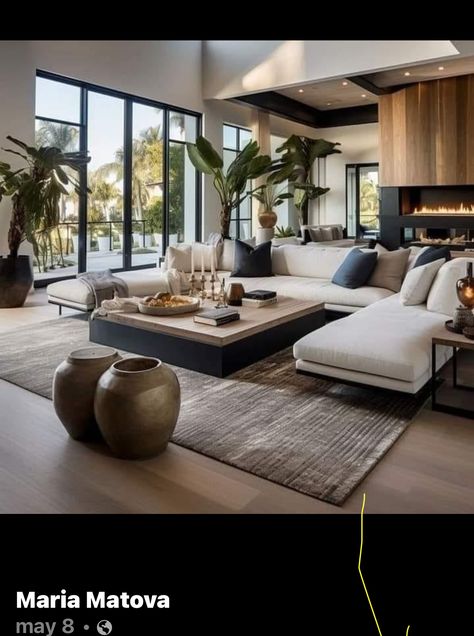 Modern Minimalist Interior Design, Sala Grande, Home Hall Design, Luxury Living Room Design, Perfect Living Room, Room Ambiance, Minimalist Interior Design, Home Design Living Room, Furniture Finishes