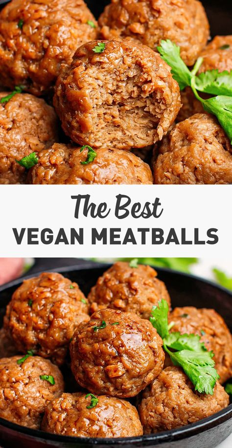 Best Vegan Meatballs, Resep Vegan, Vegan Meat Recipe, Vegan Meatballs, Vegan Meat, Mapo Tofu, Vegan Main Dishes, Vegan Condiments, Vegan Cooking