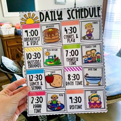 Daily Routine for Little Ones | The Stay-at-Home Teacher Daily Routine Kids, Preschool Organization, Routine School, Homeschool Family, Independent Play, Free Homeschool, School Play, Kids Learning Activities, Planning Your Day