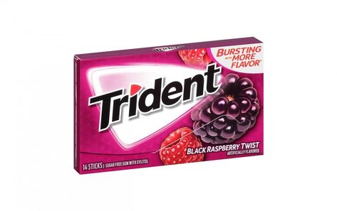 Trident singles Black Raspberry Twist #f #fall #beautiful #love #bhfyp #birthday #cake #candy #chocolate #coffee #cottoncandy #Deals #delicious #dessert #follow #food #foodie #foodporn #Freeshipping #fun #halloween #instagood #lovesweets #os #party #sugar #sweet #sweets #sweettooth #tasty Trident Gum, Extra Gum, Gum Flavors, Sugar Free Gum, Flavored Sugar, Sour Patch Kids, Black Raspberry, Wine And Liquor, Chewing Gum