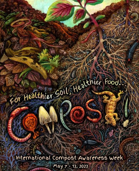 The goal of ICAW is to work together to raise public awareness on why we all should be composting our organics recycling and using compost. The program includes poster and video contests in the fall and activities and events held during the week in May. Throughout the week of ICAW, community, school, government and business events are held to encourage and celebrate composting - all types of composting – from backyard to large-scale. Soil Conservation, Volunteer Coordinator, Compost Soil, Video Contest, Healthier Food, Event Poster Design, Plant Diseases, Compost Bags, Sustainable Agriculture