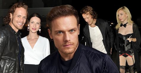 Who is Sam Heughan Girlfriend in 2022? Is He Married? Amy Shiels, Tight Floral Dress, Sam Heughan Gay, Sam Heughan Family, Sam Heughan Girlfriend, Scottish Accent, Sam Heughan Dating, Relationships Are Hard, Sam Heughan The Couple Next Door