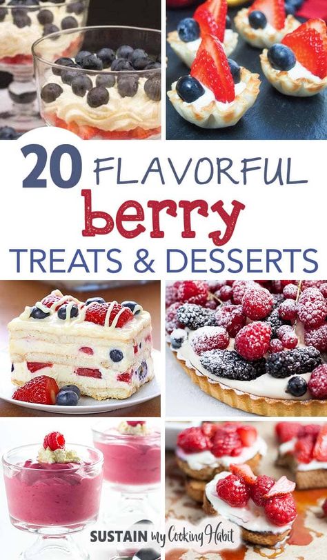 From berry cake, cobbler, pie, trifle, parfait, bars, tarts and more, fresh berry desserts and treats are a perfect way to enjoy the flavors of summer with family and friends. Explore over 20 easy berry dessert recipe ideas! #desserts #summerdessert #berrydessert #berries Easy Berry Dessert, Fresh Berries Dessert, Raspberry Ice Cream Recipe, Summer With Family, Mixed Berry Dessert, Summer Fruit Desserts, Berry Desserts, Delicious Strawberry Cake, Zucchini Cakes Recipe