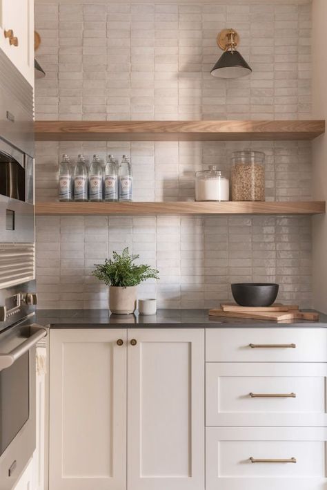 The 3 Tile Installation Trends we are Currently UsingBECKI OWENS Casa Country, Zellige Tile, Classic Kitchen, Kitchen Redo, Tile Installation, White Cabinets, Kitchen Backsplash, Home Decor Kitchen, 인테리어 디자인