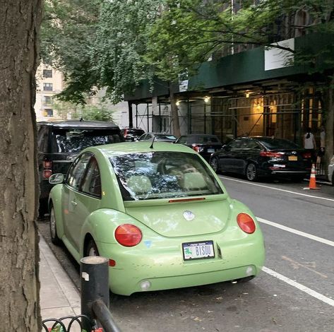 Green Volkswagen Beetle, Seven Husbands Of Evelyn Hugo, Taylor Jenkins Reid, Green Beetle, Bug Car, Evelyn Hugo, Volkswagen New Beetle, Car Deco, Beetle Car