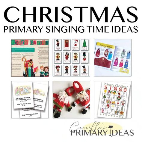 Camille's Primary Ideas: The BEST Christmas Primary singing time ideas, Christmas themed ideas and Christmas Primary song suggestions for singing time Christmas Singing Time, Primary Singing Time Ideas, Christmas Primary, Christmas Singing, Lds Nursery, Secular Christmas, Singing Time Ideas, Popular Christmas Songs, Time Lessons