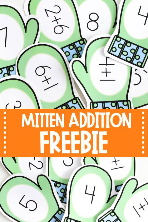 Addition Printables Free, Christmas Math Games Preschool, January First Grade Activities, Preschool Addition Activities, Addition Centers Kindergarten, Addition Kindergarten Activities, Winter Activities For Kindergarten, Addition Activities Kindergarten, Winter Themed Activities