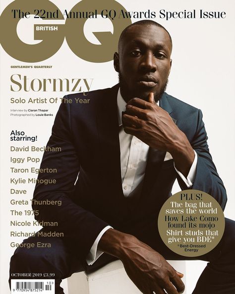 Gq Men Cover, Gq Magazine Covers, Magazine Cover Layout, Pyramid Stage, Gq Awards, British Rappers, British Gentleman, Magazine Man, Business Photoshoot