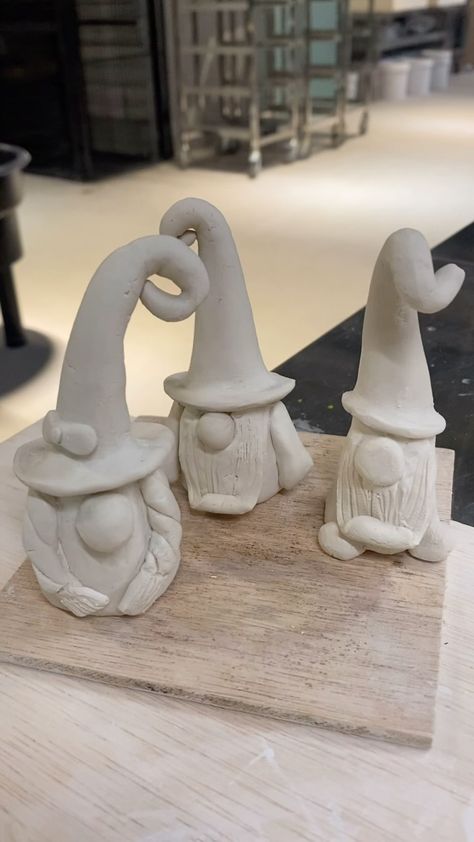 Anu Agarwal | Make a cute little gnome with me, it really easy and quick! And you don’t really need any special tools - I made it on my kitchen counter 😊... | Instagram Clay Gnomes Diy How To Make, Anu Agarwal, Clay Gnomes, Clay Vases, Beginner Pottery, Gnomes Diy, Pottery Handbuilding, Clay Vase, I Made It