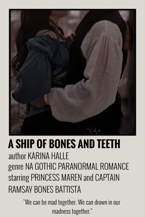 A Ship Of Bones And Teeth, Karina Halle, Historical Recipes, Books Fanart, Dr Aesthetic, Polaroid Posters, Paranormal Romance, A Ship, Books To Buy