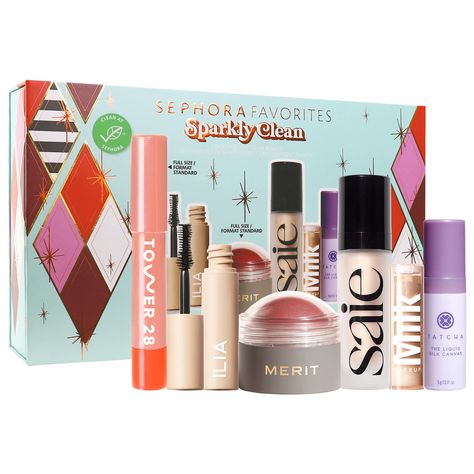 Sephora Favorites Sparkly Clean Makeup Set Sephora Gift Sets, Sephora Favorites, Sephora Skin Care, Holiday Beauty, Moisturizing Toner, Makeup Gift Sets, Holiday Gift Sets, Holiday Set, Clean Makeup