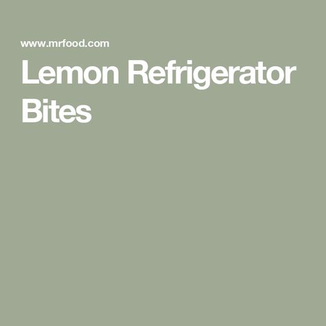 Lemon Refrigerator Bites Graham Cracker Crust, Whipped Topping, Graham Cracker Crumbs, Vegetarian Cheese, Something Sweet, Cookie Bars, Refrigerator, Fun Desserts, Lemon