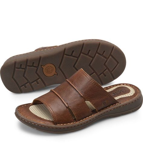 Sandals Ideas, Mens Sandals Fashion, Mens Slip Ons, Vacation 2023, Shoe Makeover, Boots Outfit Men, Women's Slip Ons, Born Shoes, Men's Sandals